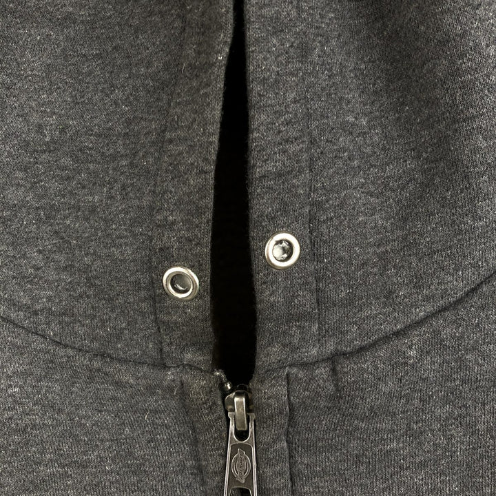 Dickies Sweat Full Zip Hoodie Men's XL cotton Charcoal Vintage Second Hand