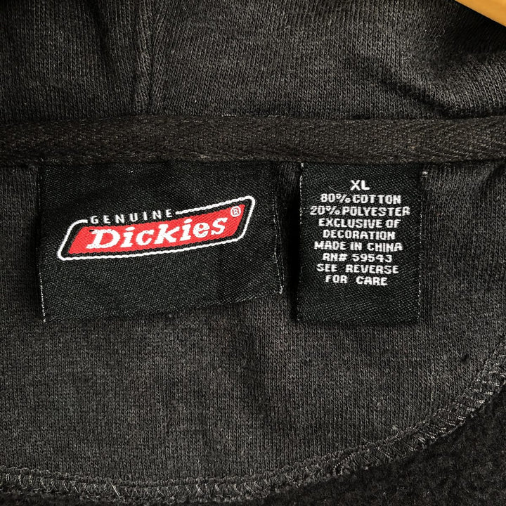 Dickies Sweat Full Zip Hoodie Men's XL cotton black type Vintage Second Hand