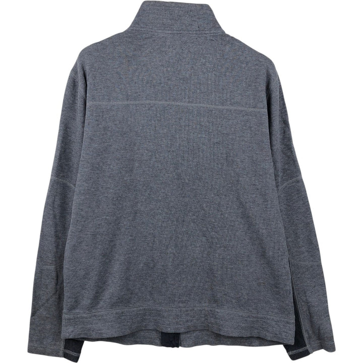 Calvin Klein full-zip sweatshirt, men's size L cotton Charcoal Vintage Second Hand