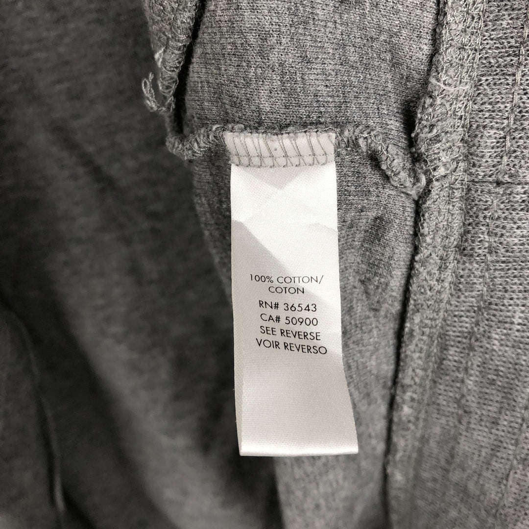 Calvin Klein full-zip sweatshirt, men's size L cotton Charcoal Vintage Second Hand
