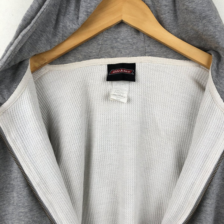 Dickies Sweat Full Zip Hoodie Men's XXL unclear gray type Vintage Second Hand