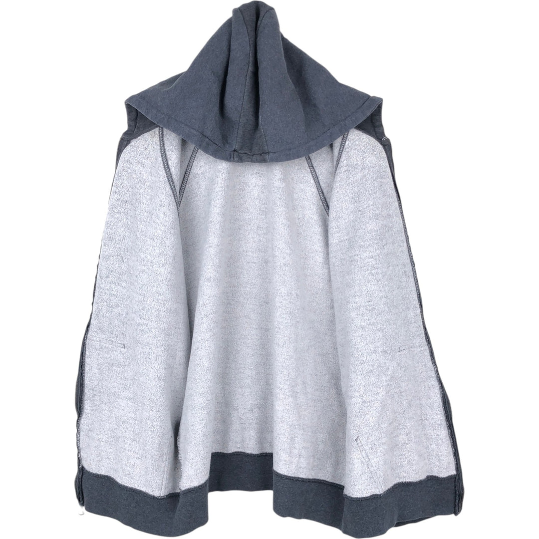 Dickies Sweat Full Zip Hoodie Men's L size unclear Charcoal Vintage Second Hand