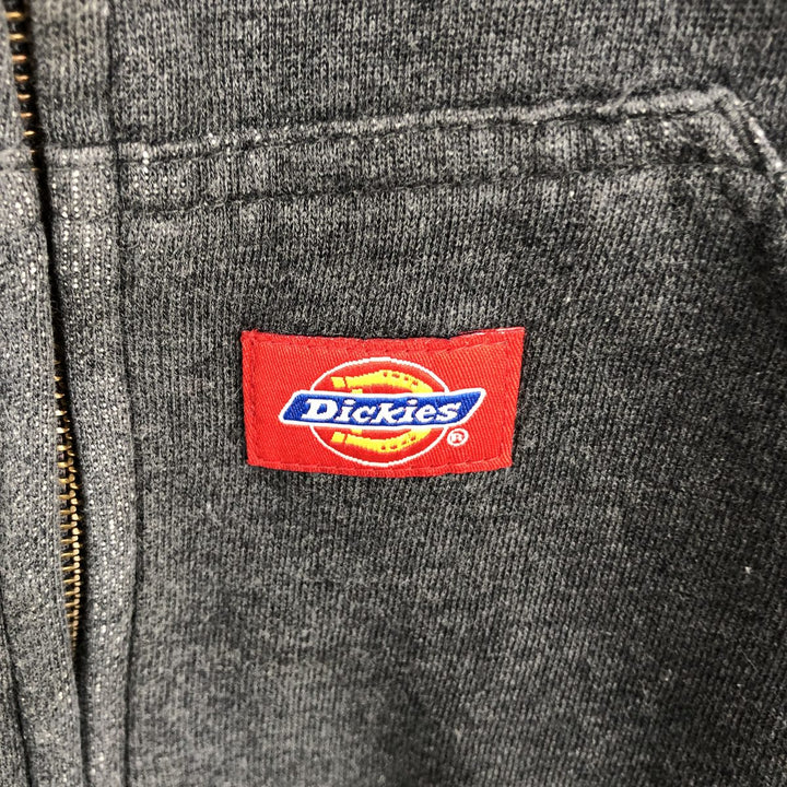 Dickies Sweat Full Zip Hoodie Men's L size unclear Charcoal Vintage Second Hand