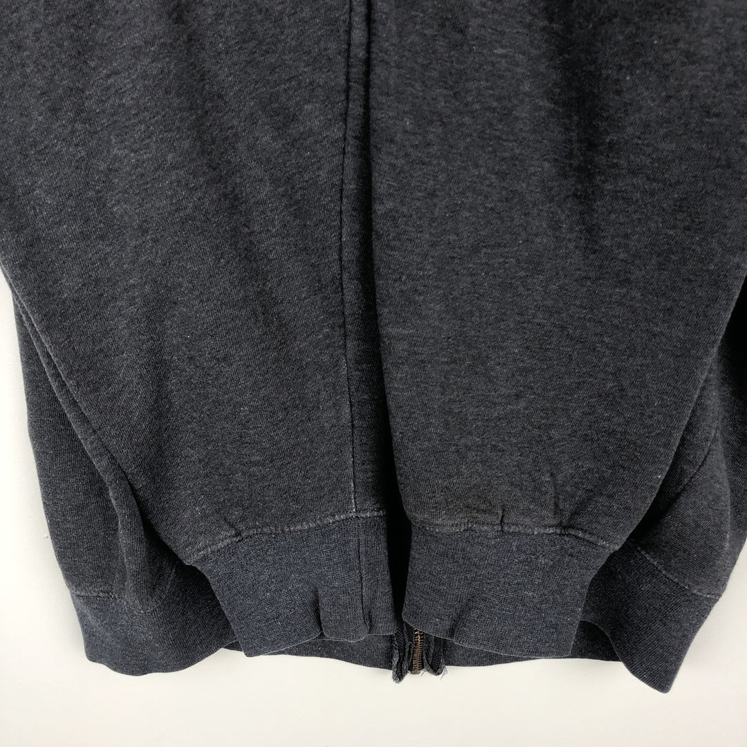 Dickies Sweat Full Zip Hoodie Men's L size unclear Charcoal Vintage Second Hand