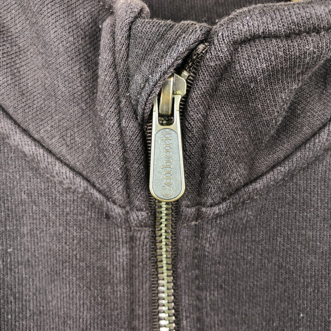 Carhartt Advertising Full-Zip Sweatshirt cotton brown type Vintage Second Hand