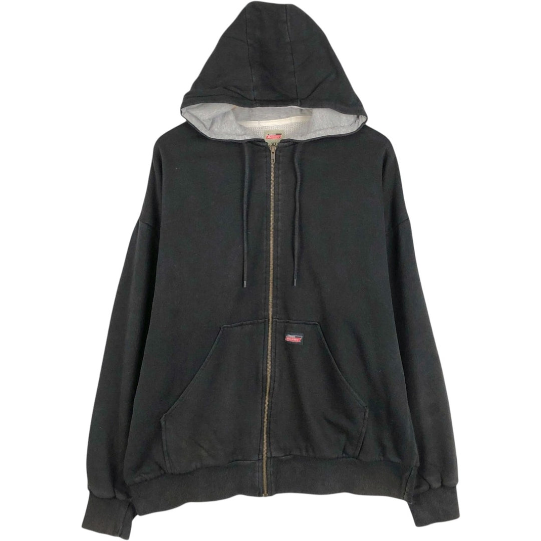 Dickies Sweat Full Zip Hoodie Men's XL cotton black type Vintage Second Hand