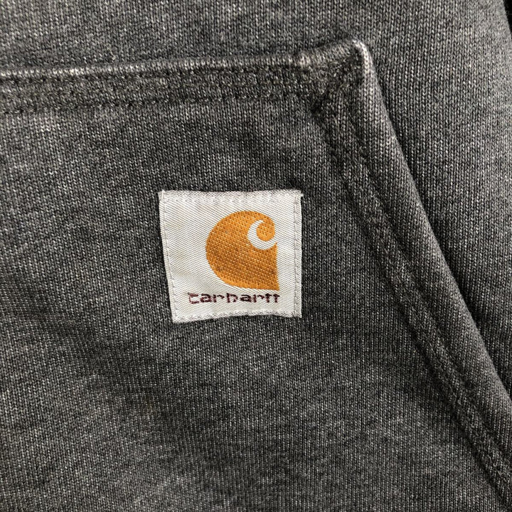 Carhartt ORIGINAL FIT sweat full zip hoodie, men's size M cotton Charcoal Vintage Second Hand
