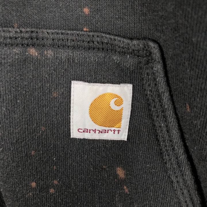 Carhartt Loose Fit Sweat Full Zip Hoodie, Men's L size cotton black type Vintage Second Hand