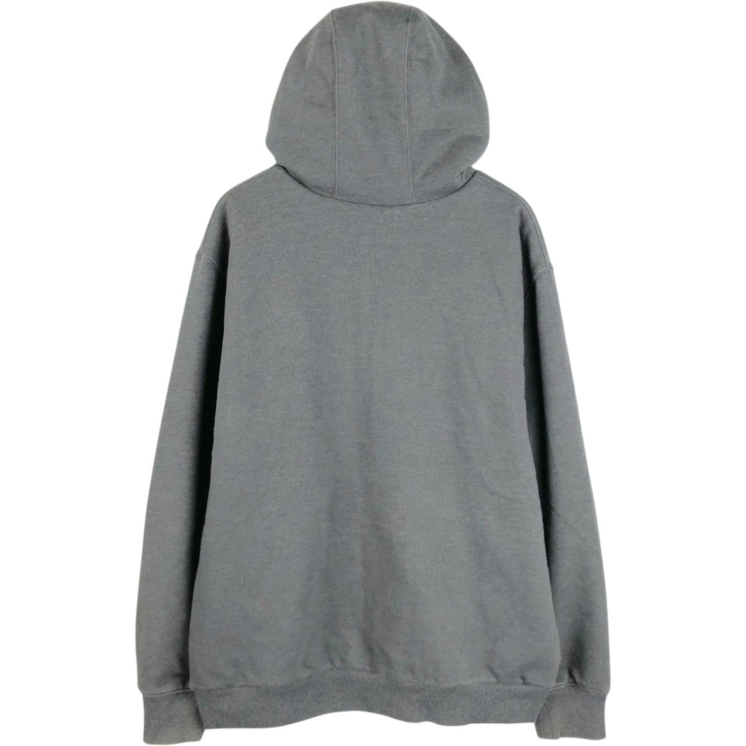 Carhartt Relaxed Fit Sweat Full Zip Hoodie, Men's XL cotton Charcoal Vintage Second Hand