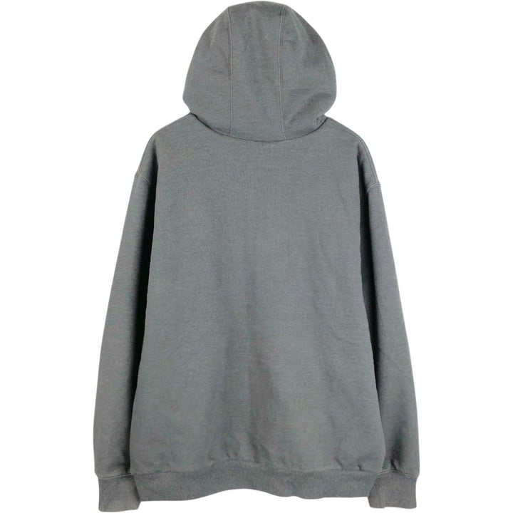 Carhartt Relaxed Fit Sweat Full Zip Hoodie, Men's XL cotton Charcoal Vintage Second Hand