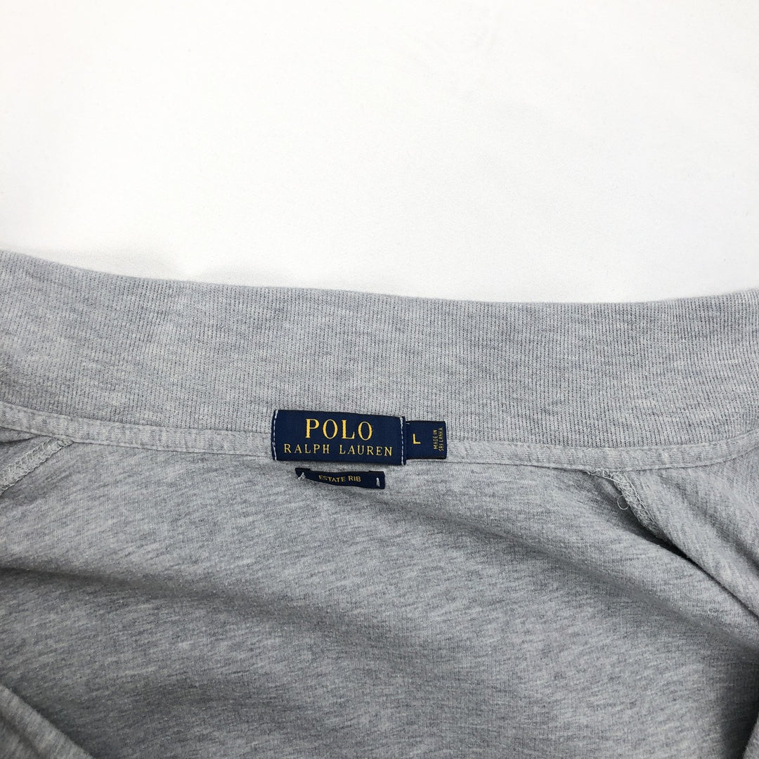 Ralph Lauren POLO RALPH LAUREN Full Zip Sweatshirt Trainer Men's L size cotton gray type Vintage Second Hand