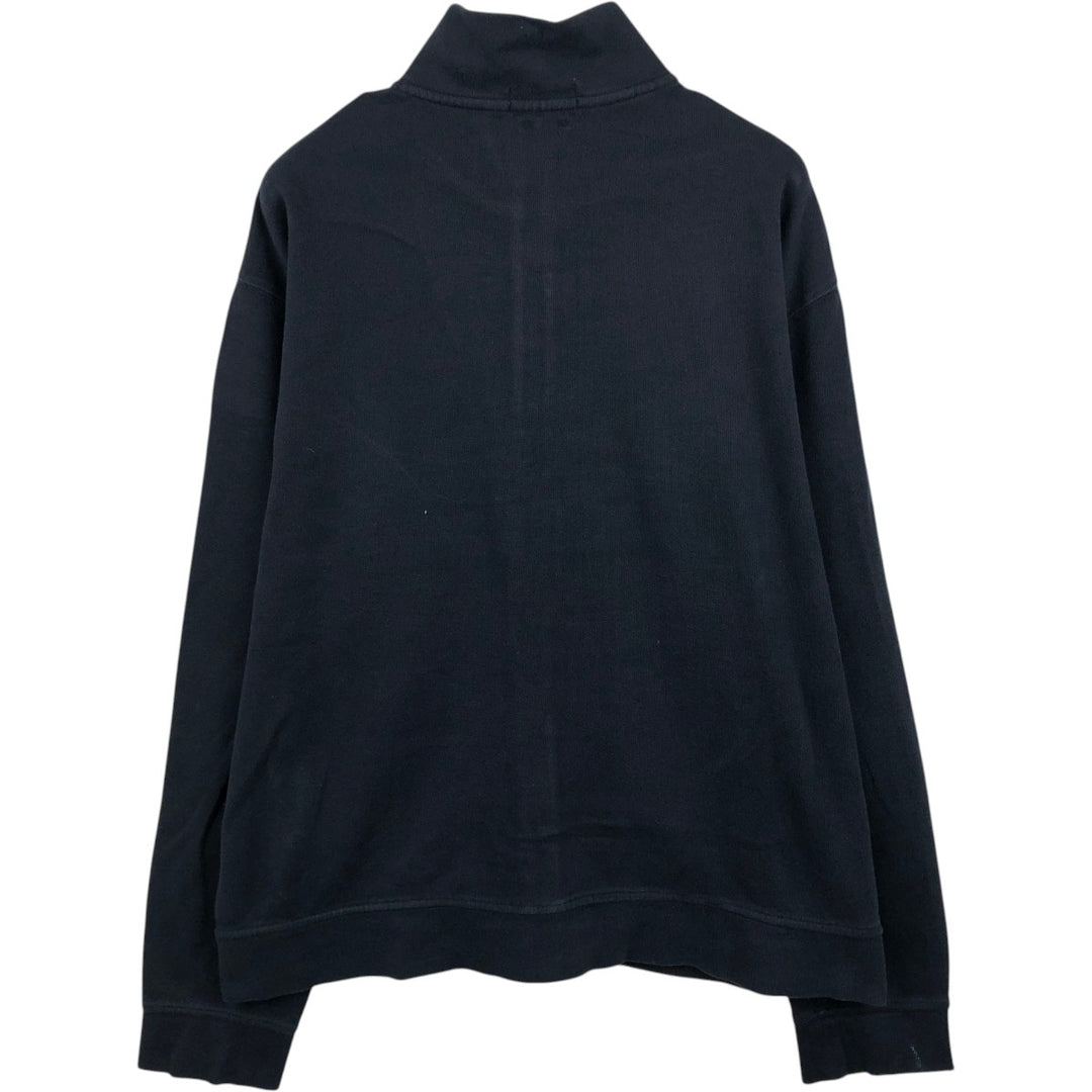 Ralph Lauren ESTATE RIB Full-Zip Sweatshirt, Men's Size XL (Equivalent), Long Sleeve unclear black type Vintage Second Hand