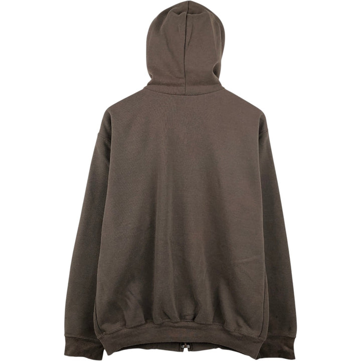 Carhartt Sweat Full Zip Hoodie Men's XL unclear brown type Vintage Second Hand