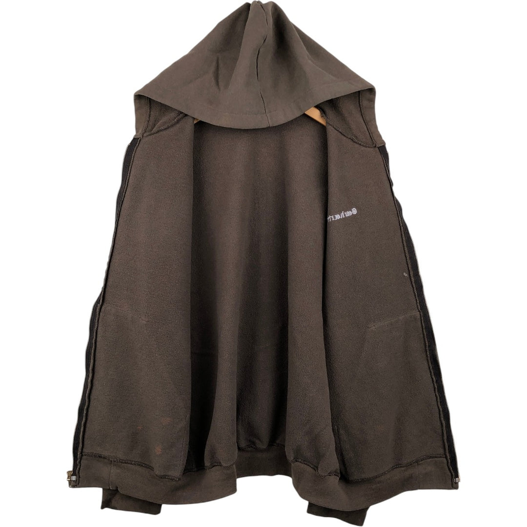 Carhartt Sweat Full Zip Hoodie Men's XL unclear brown type Vintage Second Hand