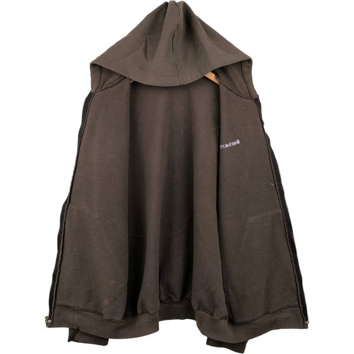 Carhartt Sweat Full Zip Hoodie Men's XL unclear brown type Vintage Second Hand