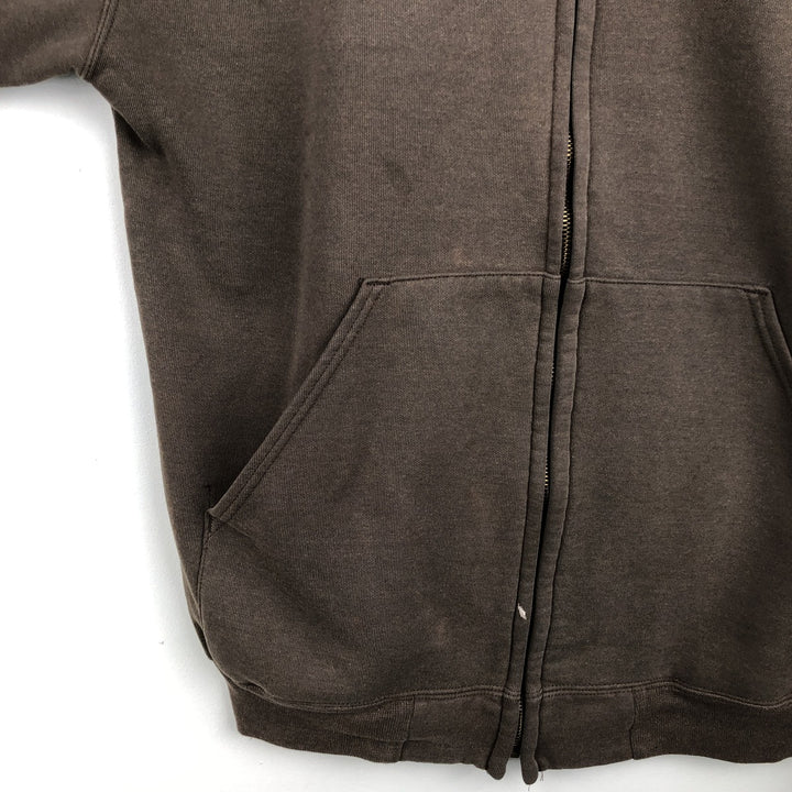 Carhartt Sweat Full Zip Hoodie Men's XL unclear brown type Vintage Second Hand