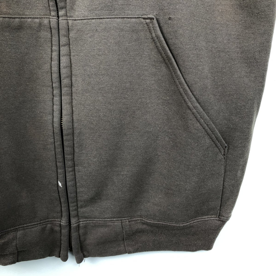 Carhartt Sweat Full Zip Hoodie Men's XL unclear brown type Vintage Second Hand