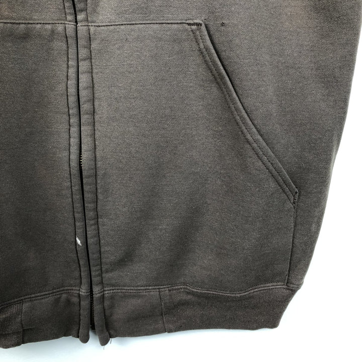 Carhartt Sweat Full Zip Hoodie Men's XL unclear brown type Vintage Second Hand