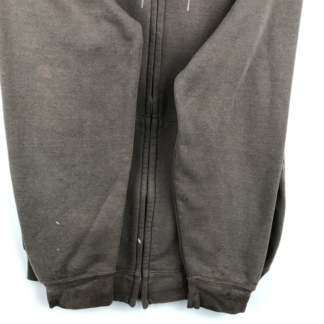 Carhartt Sweat Full Zip Hoodie Men's XL unclear brown type Vintage Second Hand