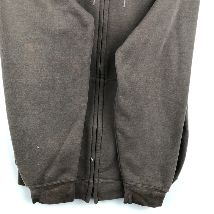 Carhartt Sweat Full Zip Hoodie Men's XL unclear brown type Vintage Second Hand