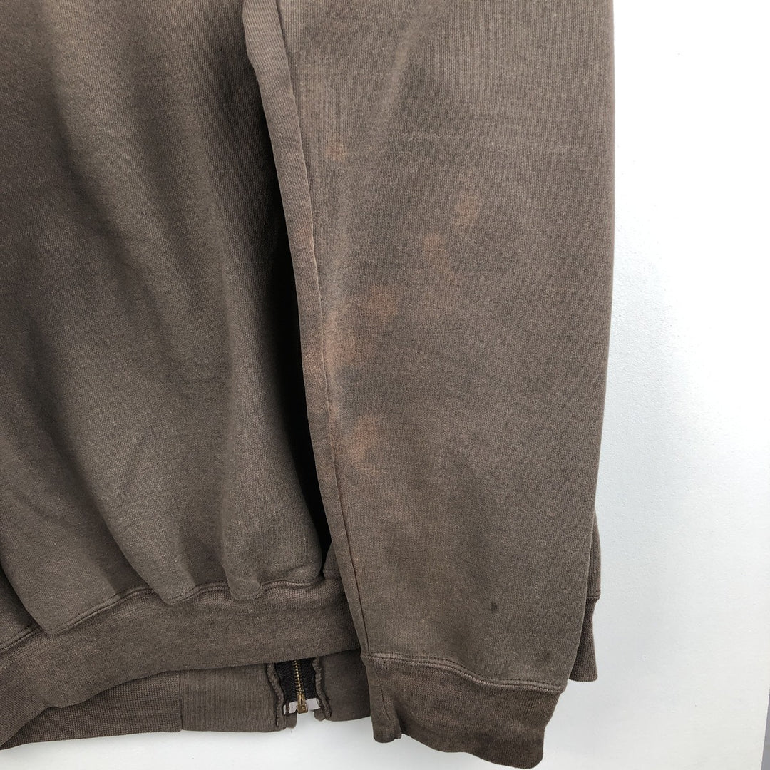 Carhartt Sweat Full Zip Hoodie Men's XL unclear brown type Vintage Second Hand