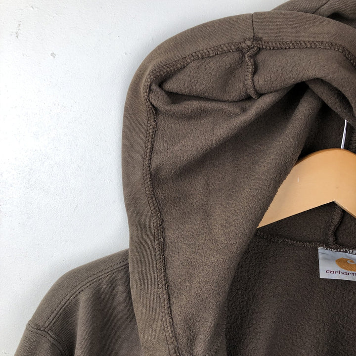 Carhartt Sweat Full Zip Hoodie Men's XL unclear brown type Vintage Second Hand