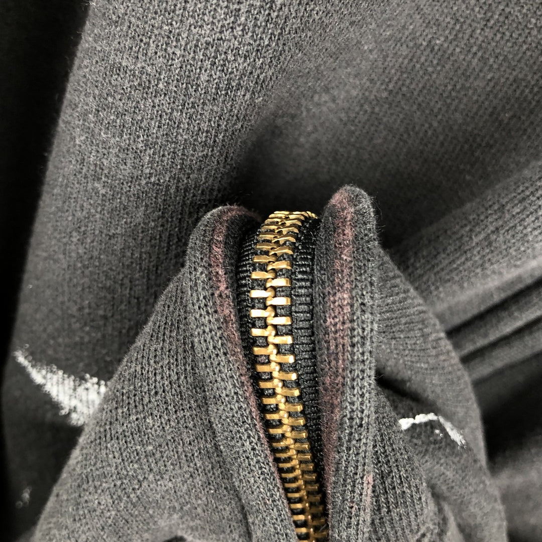 Carhartt ORIGINAL FIT Sweat Full Zip Hoodie, Men's L size cotton black type Vintage Second Hand