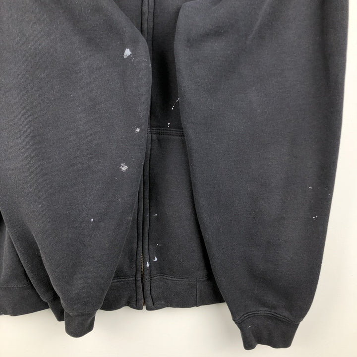 Carhartt ORIGINAL FIT Sweat Full Zip Hoodie, Men's L size cotton black type Vintage Second Hand