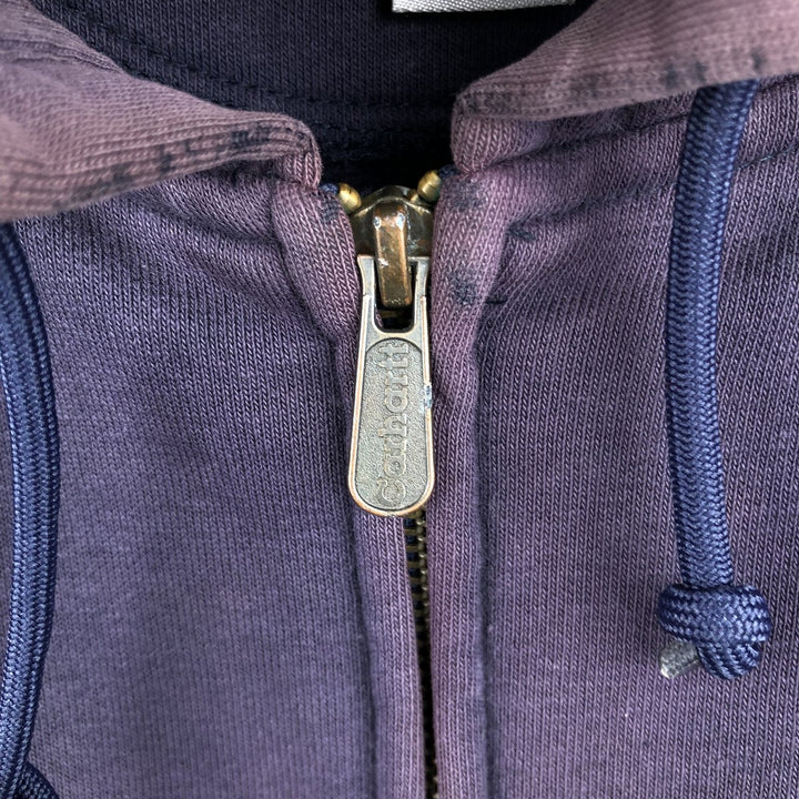 Carhartt Sweat Full Zip Hoodie Men's XXL cotton purple type Vintage Second Hand