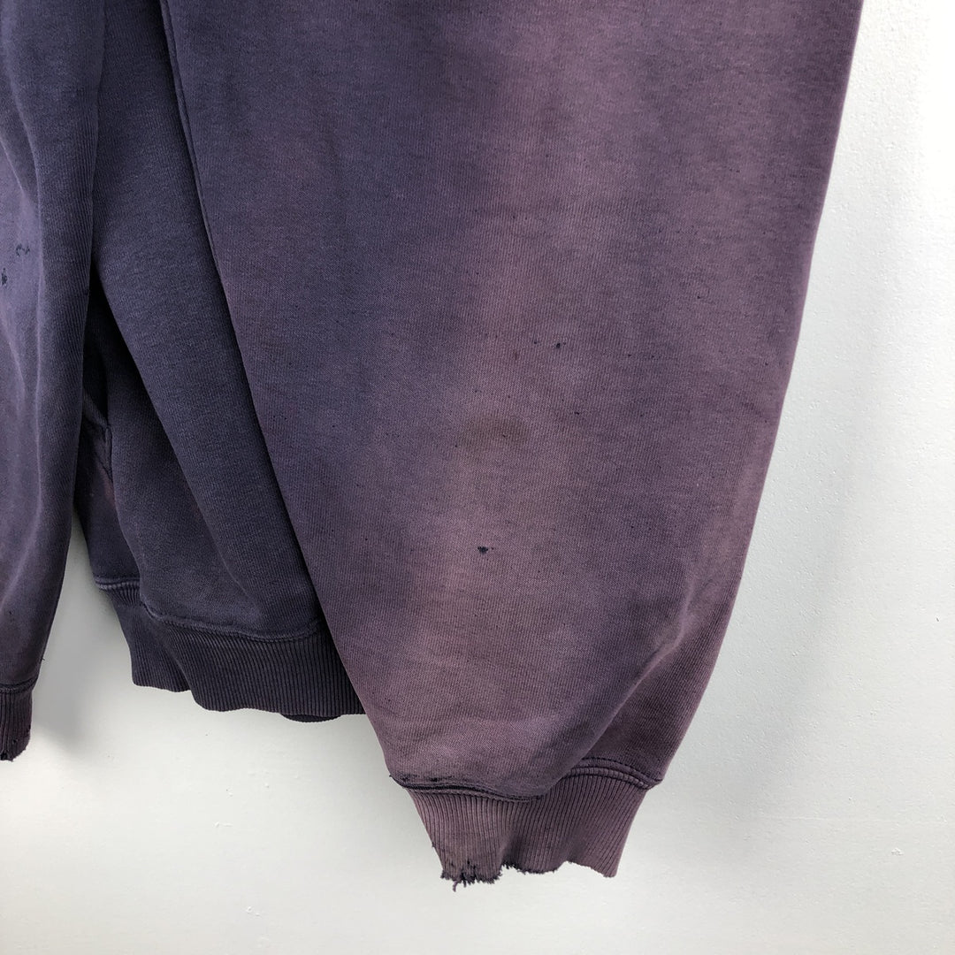 Carhartt Sweat Full Zip Hoodie Men's XXL cotton purple type Vintage Second Hand