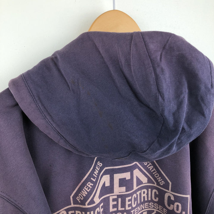 Carhartt Sweat Full Zip Hoodie Men's XXL cotton purple type Vintage Second Hand