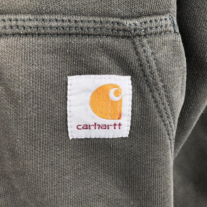 Carhartt Sweat Full Zip Hoodie, Men's S Size cotton green type Vintage Second Hand
