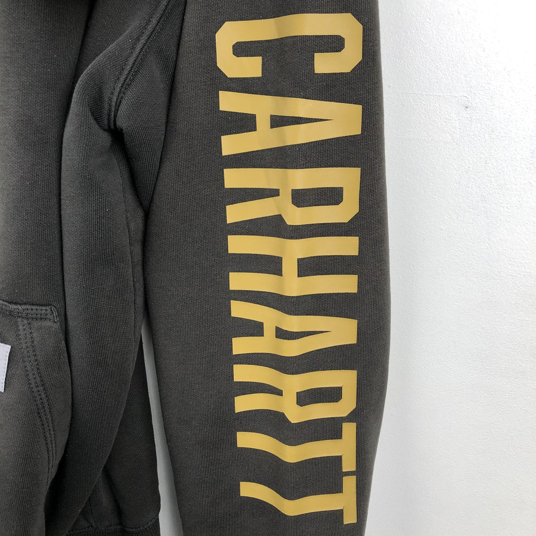 Carhartt Sweat Full Zip Hoodie, Men's S Size cotton green type Vintage Second Hand