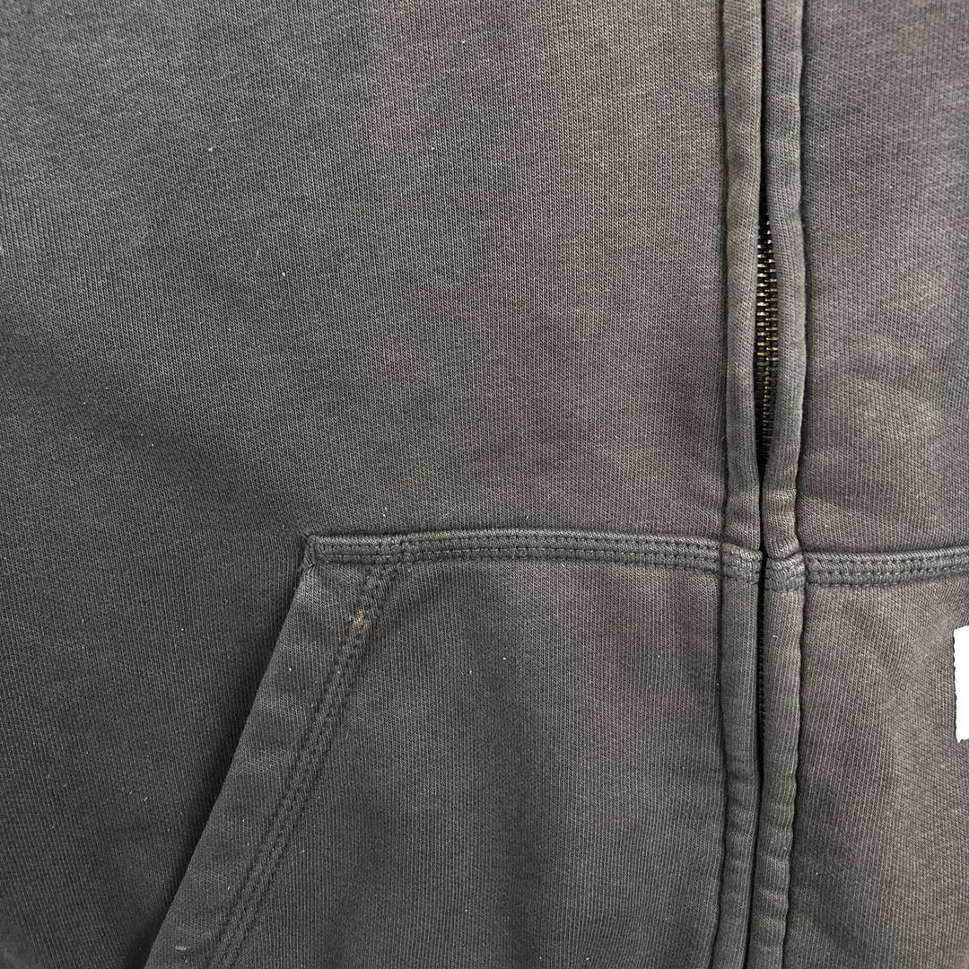 Carhartt Sweat Full Zip Hoodie, Men's S Size cotton green type Vintage Second Hand