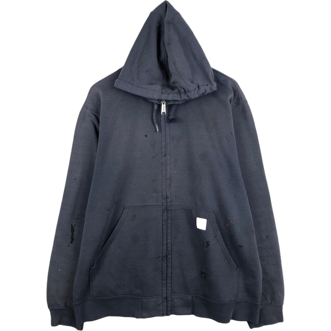 Carhartt Relaxed Fit Sweat Full Zip Hoodie, Men's XL unclear navy blue type Vintage Second Hand