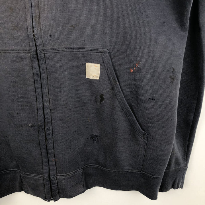 Carhartt Relaxed Fit Sweat Full Zip Hoodie, Men's XL unclear navy blue type Vintage Second Hand