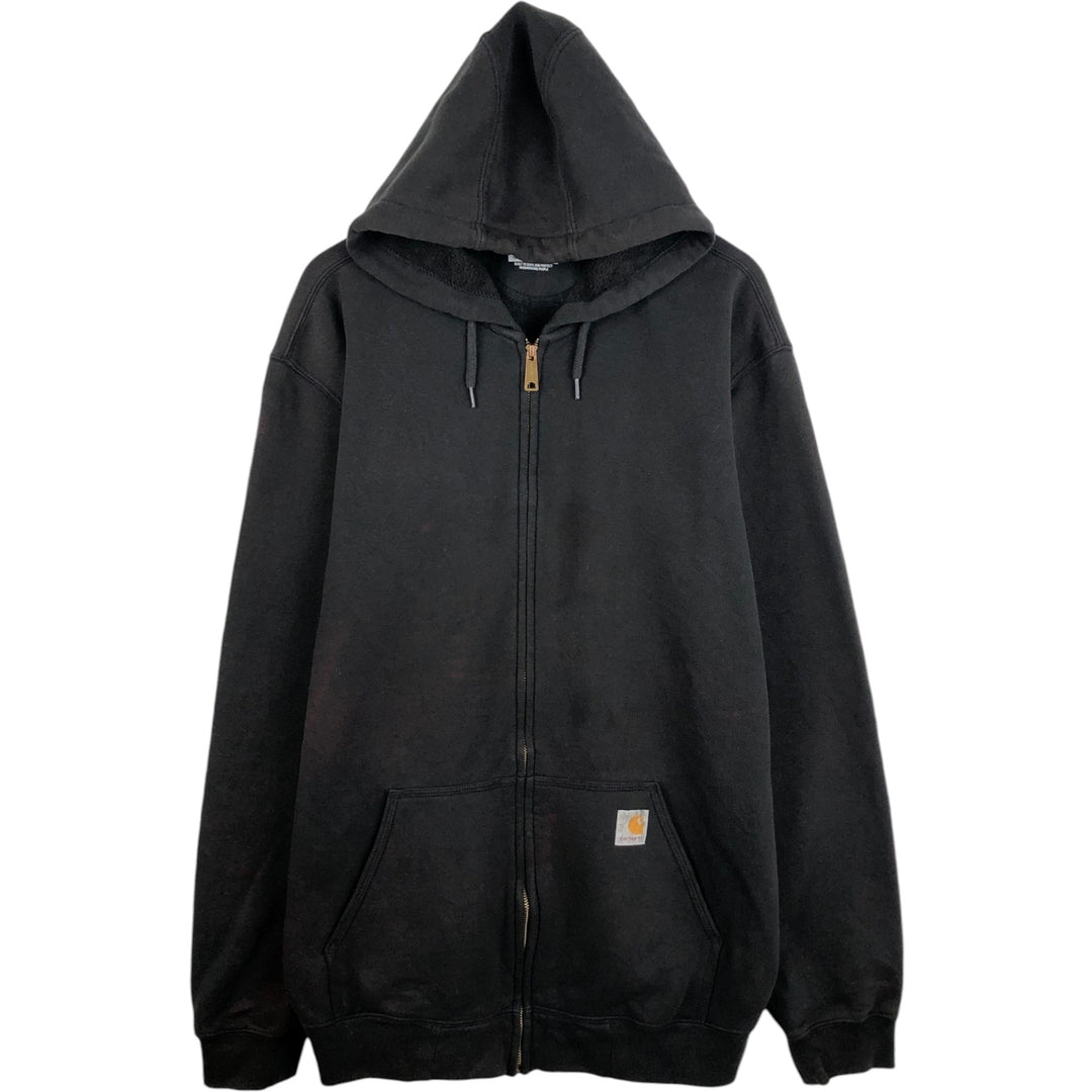 Carhartt Loose Fit Sweat Full Zip Hoodie, Men's XL unclear black type Vintage Second Hand
