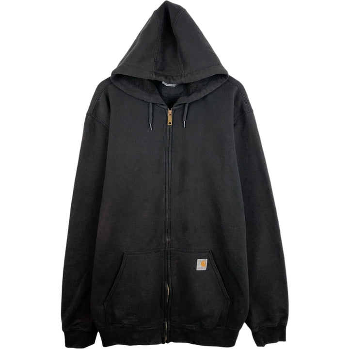 Carhartt Loose Fit Sweat Full Zip Hoodie, Men's XL unclear black type Vintage Second Hand