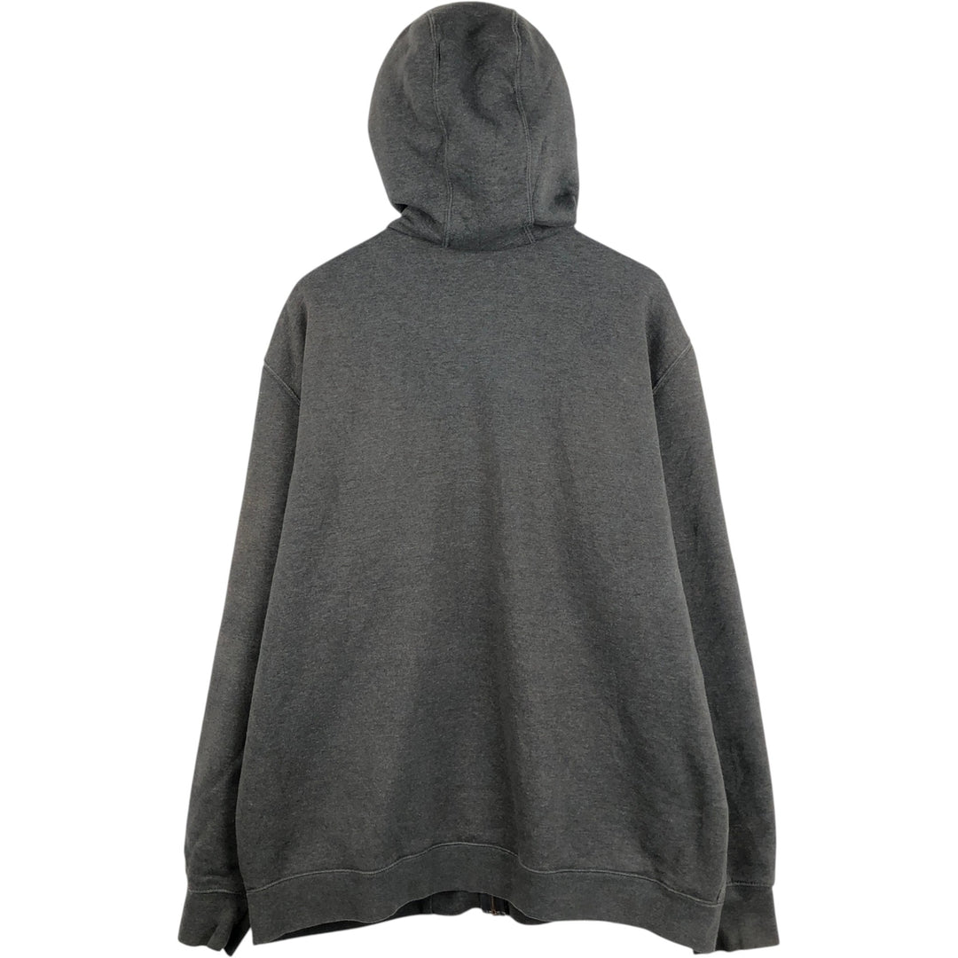 Carhartt Sweat Full Zip Hoodie Men's XXL cotton gray type Vintage Second Hand