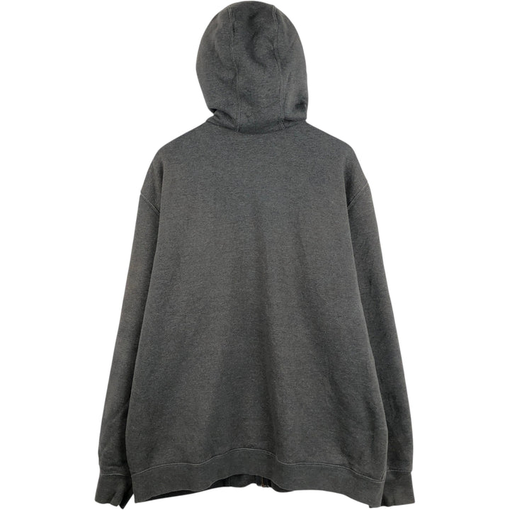 Carhartt Sweat Full Zip Hoodie Men's XXL cotton gray type Vintage Second Hand