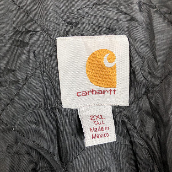Carhartt Sweat Full Zip Hoodie Men's XXL cotton gray type Vintage Second Hand