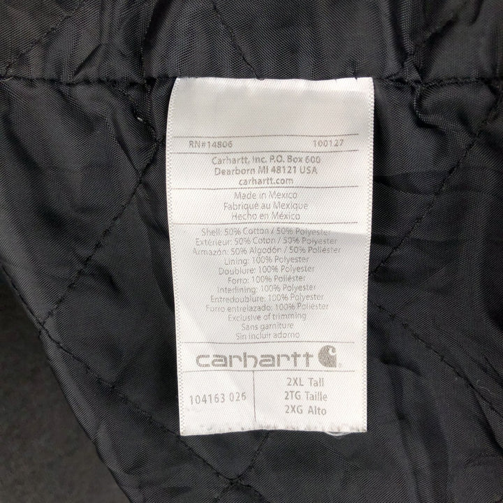 Carhartt Sweat Full Zip Hoodie Men's XXL cotton gray type Vintage Second Hand