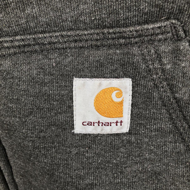 Carhartt Sweat Full Zip Hoodie Men's XXL cotton gray type Vintage Second Hand