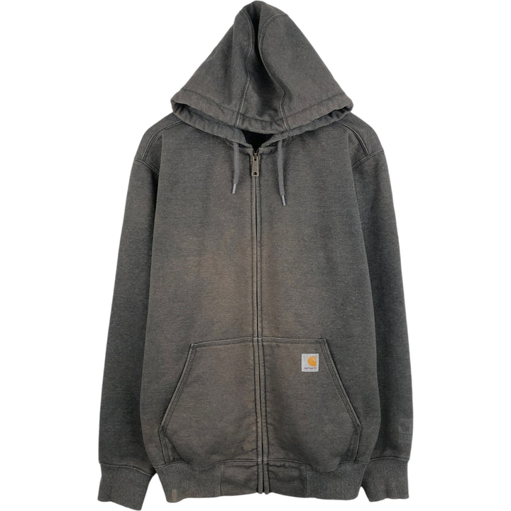 Carhartt ORIGINAL FIT Sweat Full Zip Hoodie, Men's L size cotton gray type Vintage Second Hand