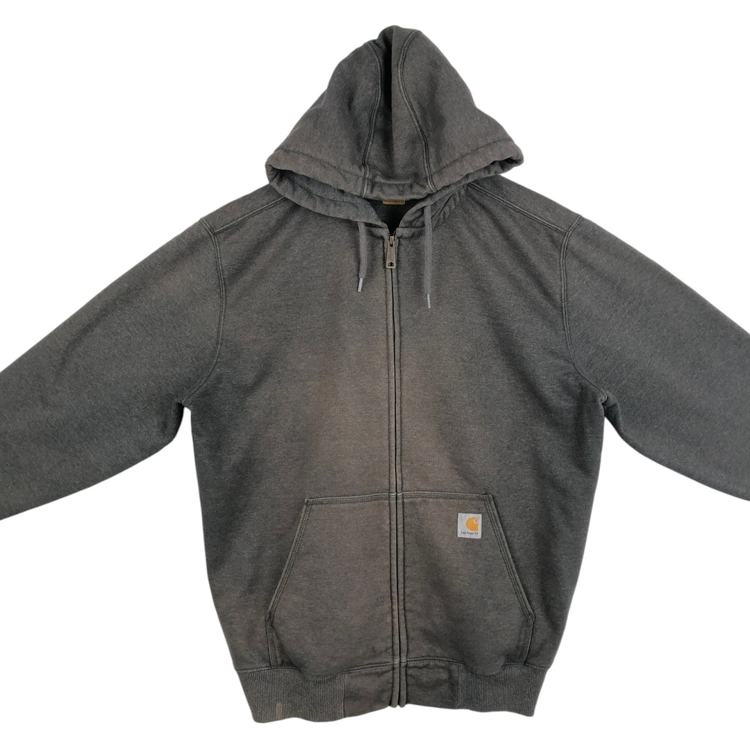 Carhartt ORIGINAL FIT Sweat Full Zip Hoodie, Men's L size cotton gray type Vintage Second Hand