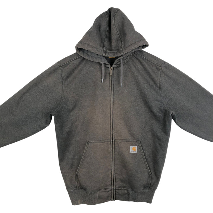 Carhartt ORIGINAL FIT Sweat Full Zip Hoodie, Men's L size cotton gray type Vintage Second Hand