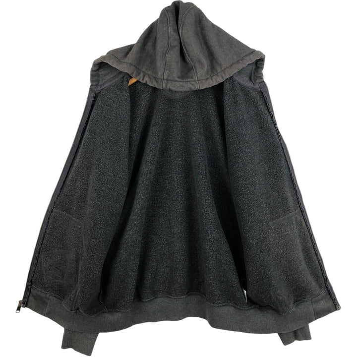 Carhartt ORIGINAL FIT Sweat Full Zip Hoodie, Men's L size cotton gray type Vintage Second Hand