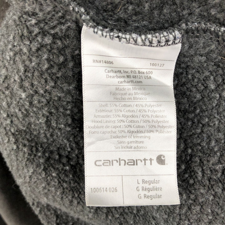 Carhartt ORIGINAL FIT Sweat Full Zip Hoodie, Men's L size cotton gray type Vintage Second Hand