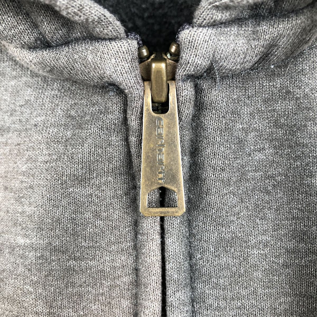 Carhartt ORIGINAL FIT Sweat Full Zip Hoodie, Men's L size cotton gray type Vintage Second Hand