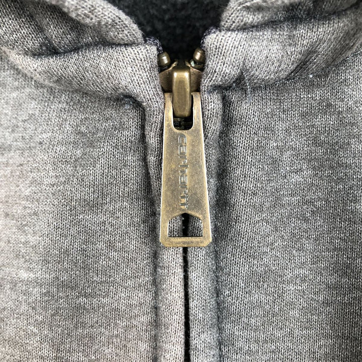 Carhartt ORIGINAL FIT Sweat Full Zip Hoodie, Men's L size cotton gray type Vintage Second Hand